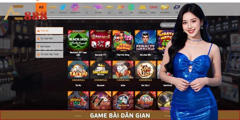 Sảnh game bài dân gian của AE888 hứa hẹn sẽ không làm bạn thất vọng