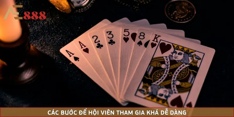 Các bước để hội viên tham gia khá dễ dàng