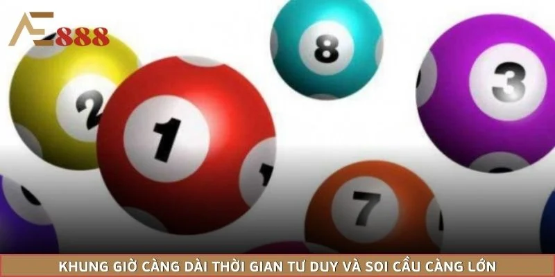 Khung giờ càng dài thời gian tư duy và soi cầu càng lớn